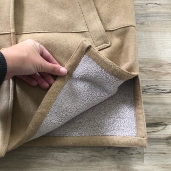 Liz Claiborne Faux Sherpa Peacoat - Picture 3 of 12